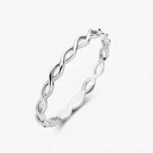 BLUSH – Bague tressée en or blanc