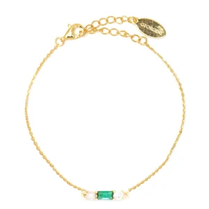 GEORGINI – EMERALD ISLE PERLE D&rsquo;EAU DOUCE ET ÉMERAUDE DORÉE