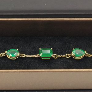 MCK Collection – Bracelet or 3 émeraudes