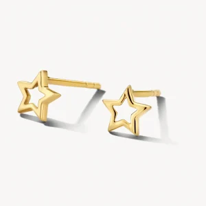 BLUSH – Puces d’oreilles étoile 4,8 mm en or